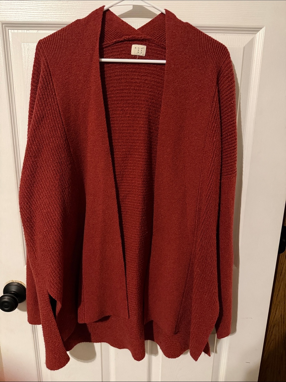 a new day Rust Red Open-Front Women's Cardigan